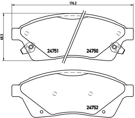 Brembo Remblokset P 09 010