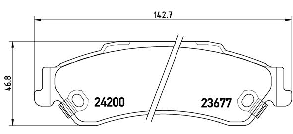 Brembo Remblokset P 10 002