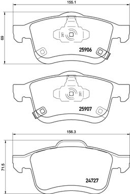 Brembo Remblokset P 23 155