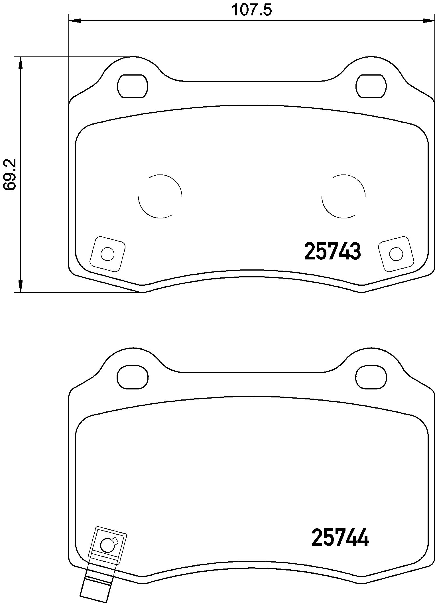 Brembo Remblokset P 30 074E