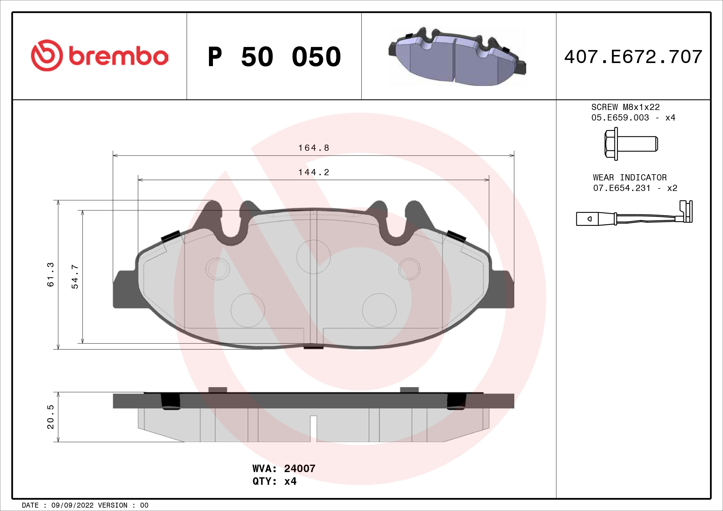 Brembo Remblokset P 50 050