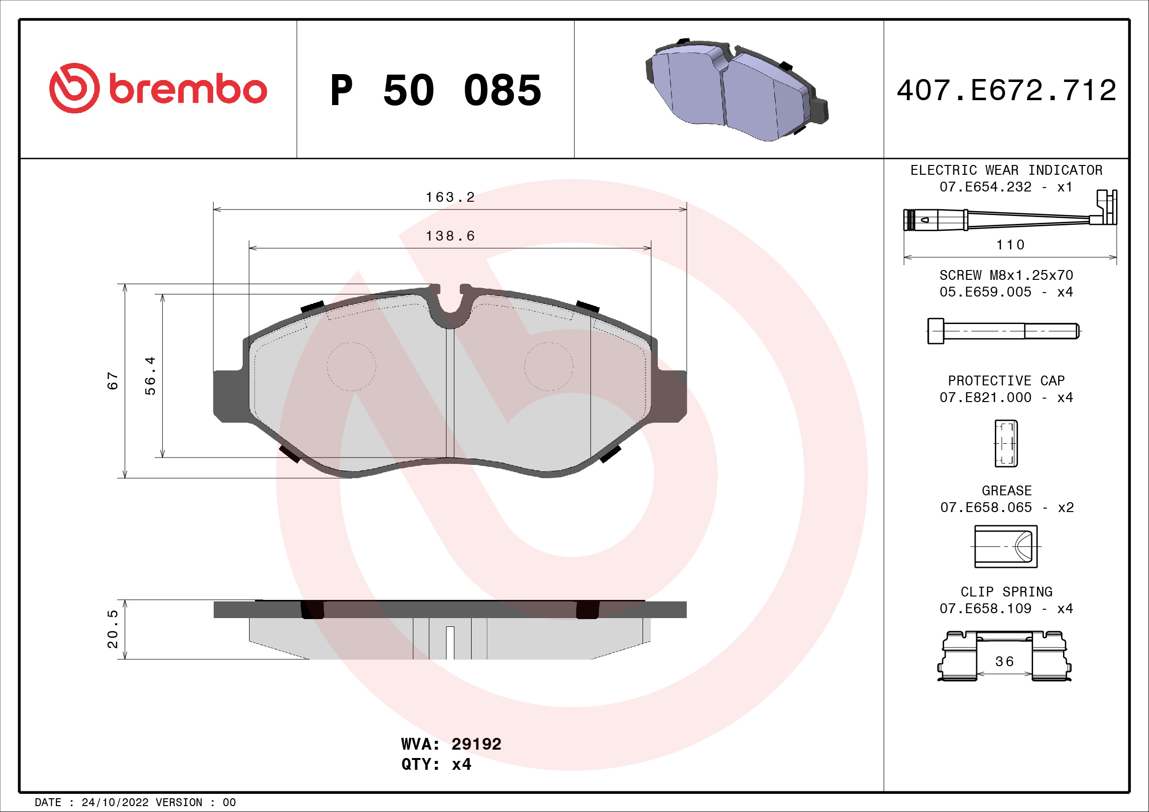 Brembo Remblokset P 50 085