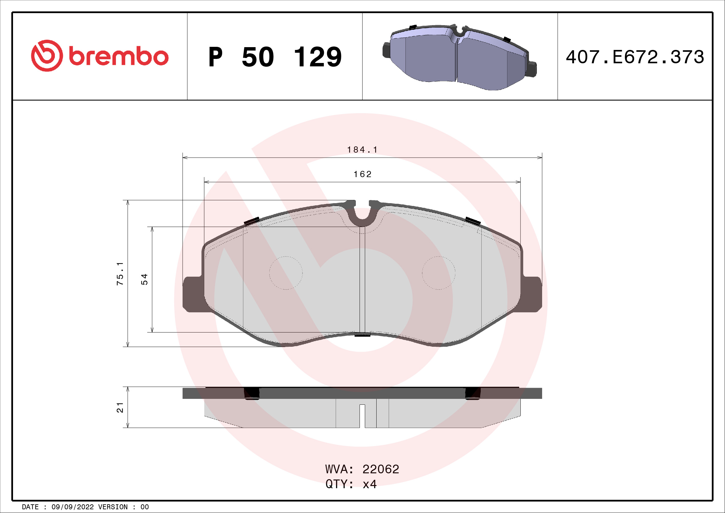 Brembo Remblokset P 50 129