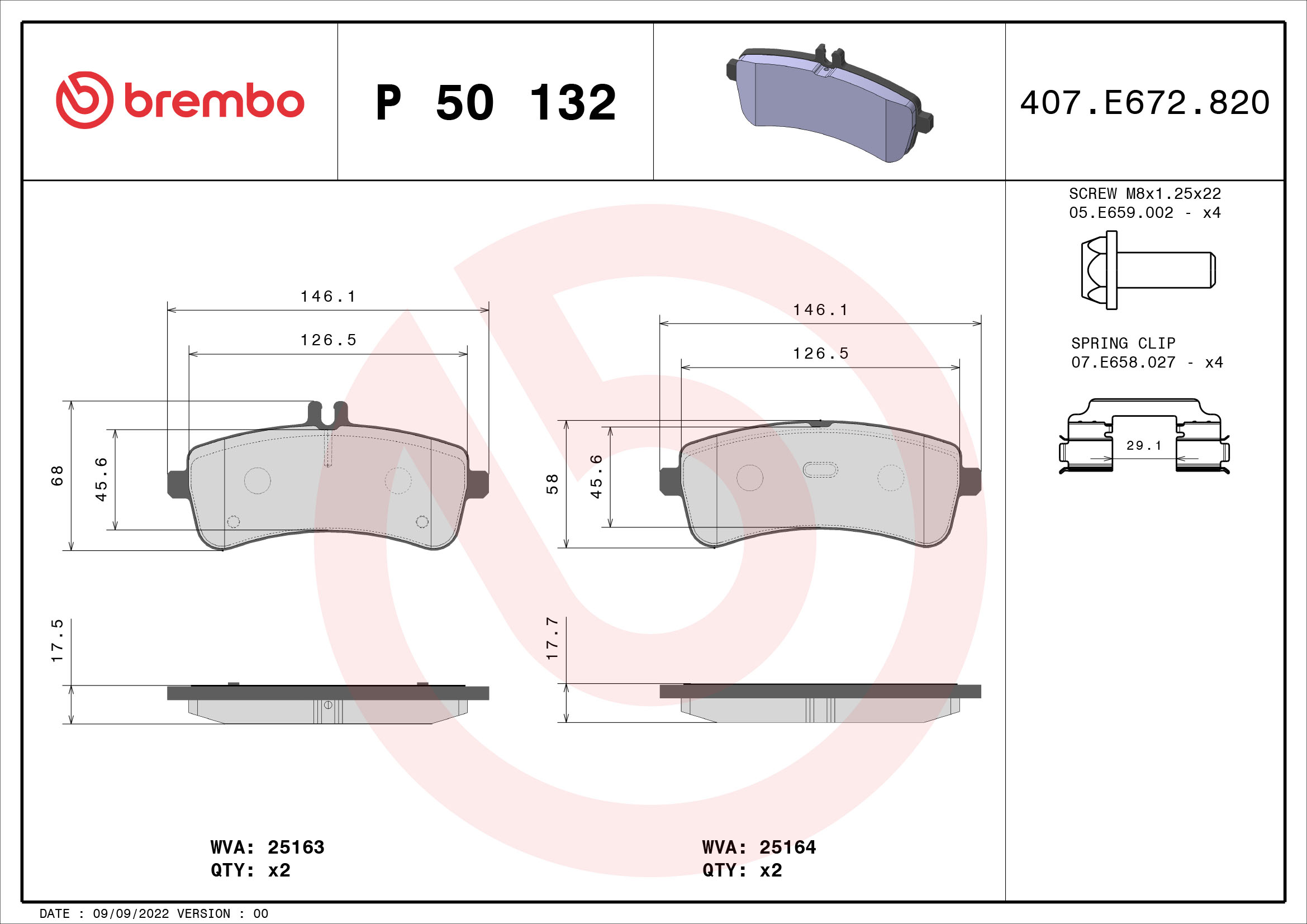 Brembo Remblokset P 50 132