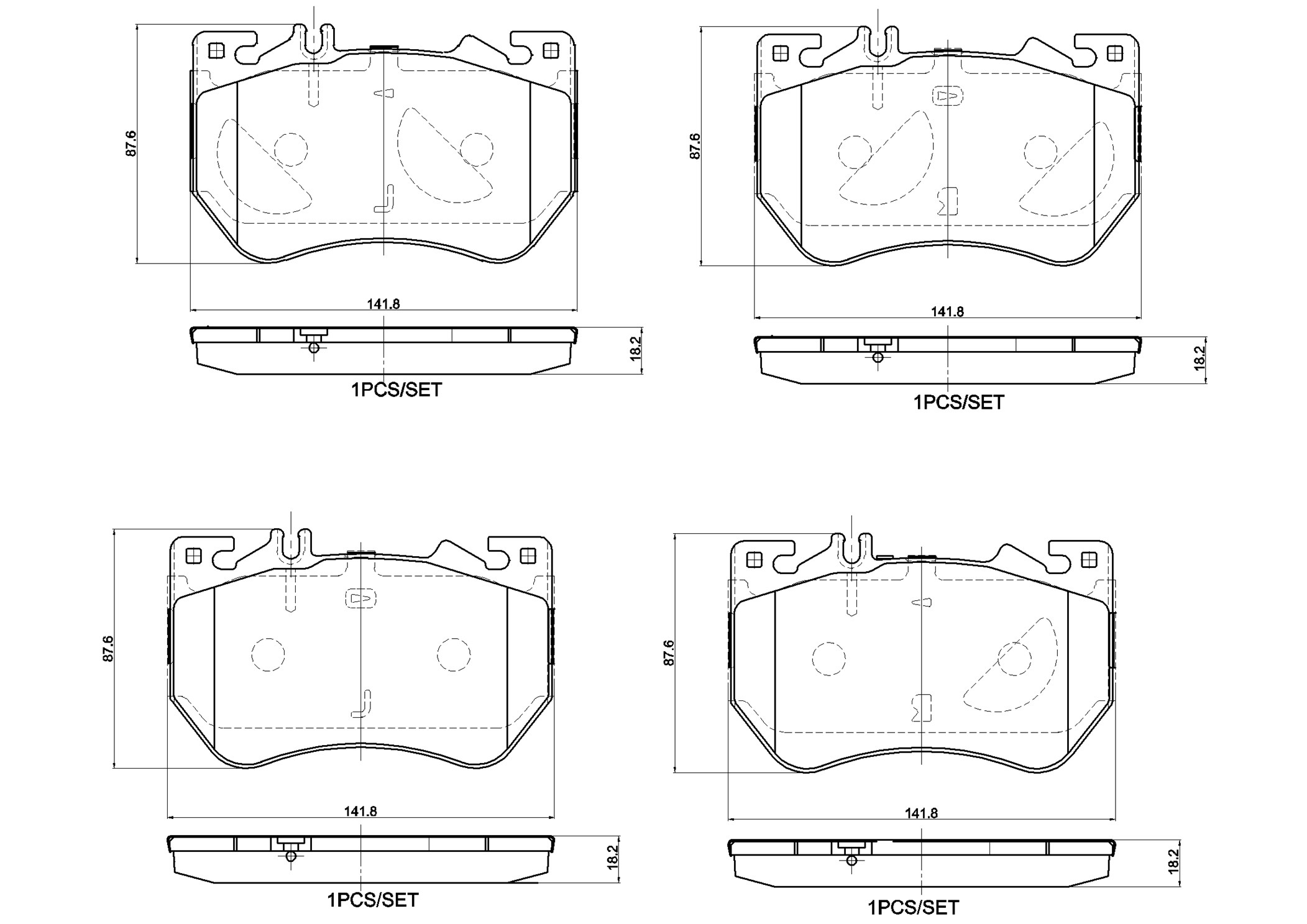 Brembo Remblokkenset, schijfrem P 50 180