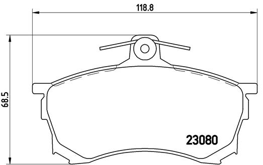 Brembo Remblokset P 54 021