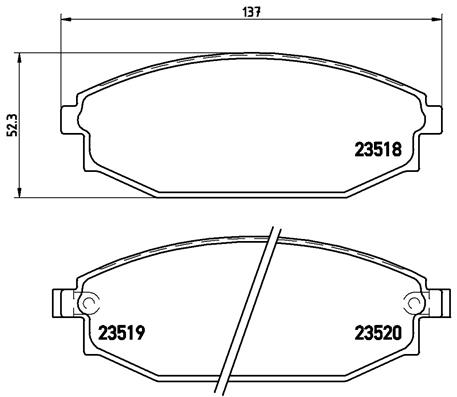 Brembo Remblokset P 54 027