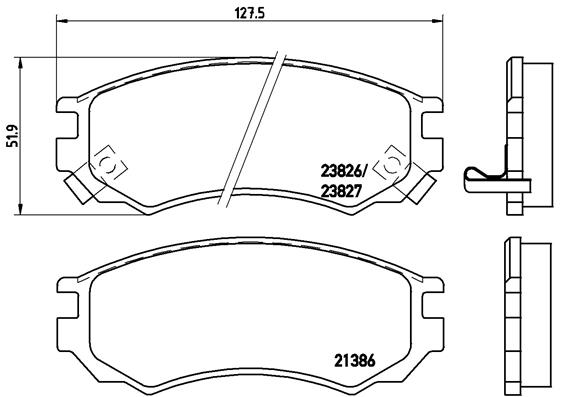 Brembo Remblokset P 56 055