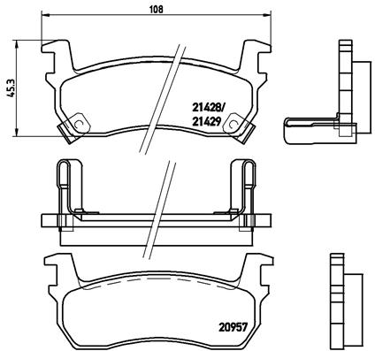 Brembo Remblokset P 56 057