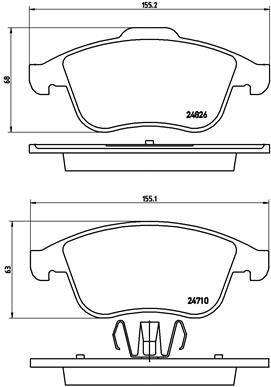 Brembo Remblokset P 68 047