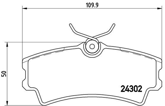 Brembo Remblokset P 72 001