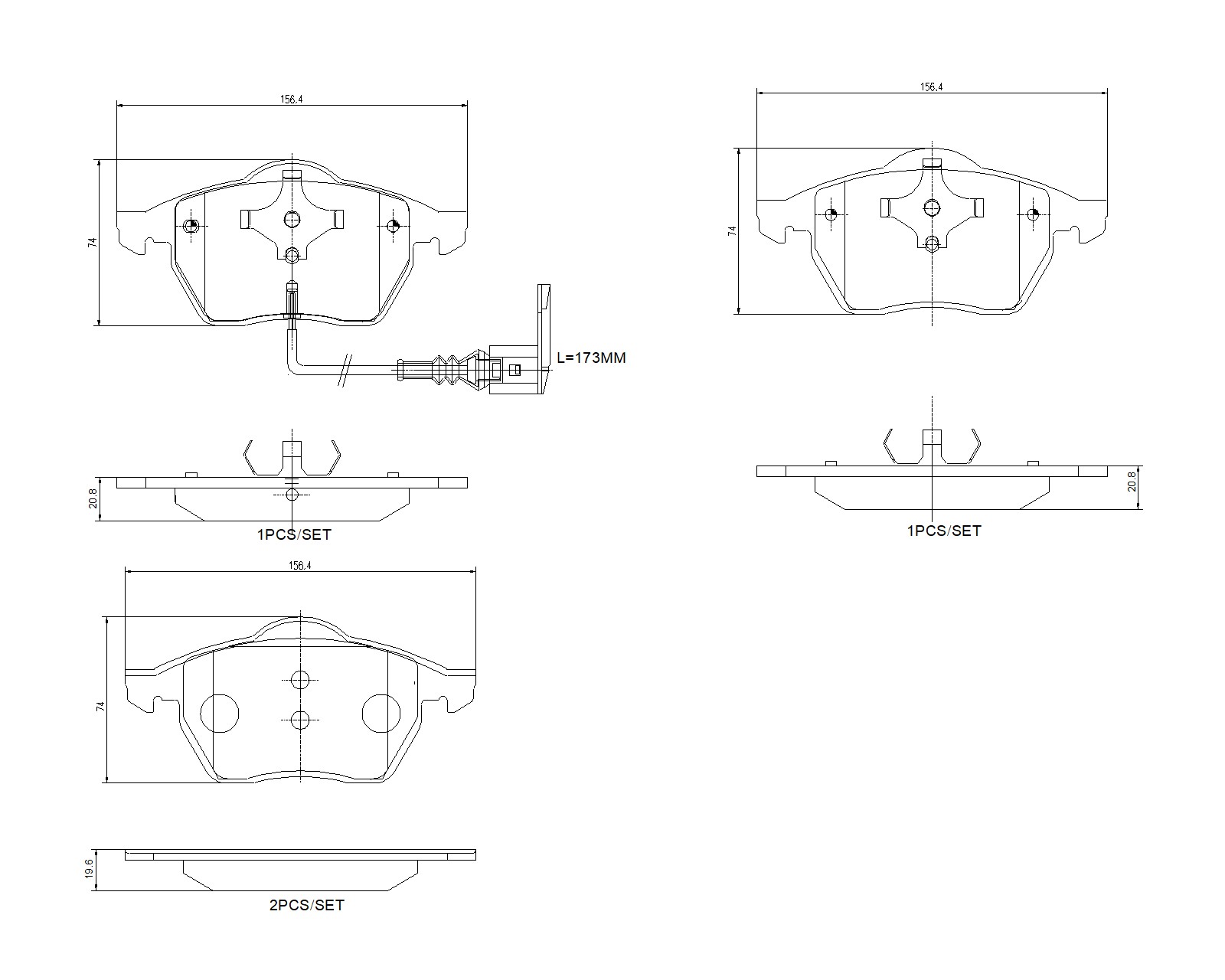 Brembo Remblokkenset, schijfrem P 85 045X