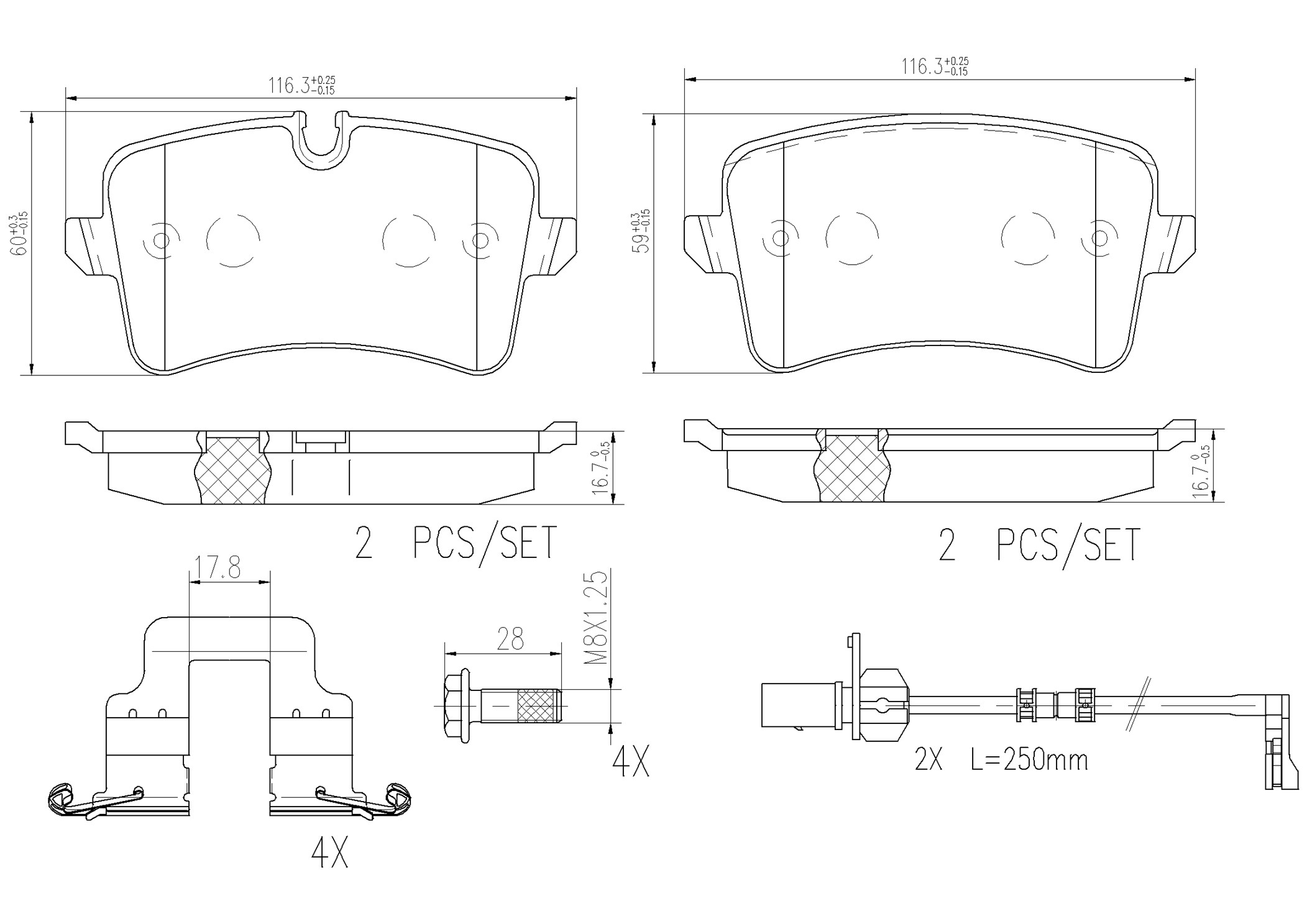 Brembo Remblokkenset, schijfrem P85120NX
