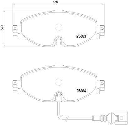 Brembo Remblokset P 85 126E