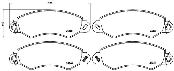 Brembo Remblokset P B1 002