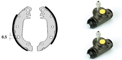 Brembo Remschoen set H 24 004