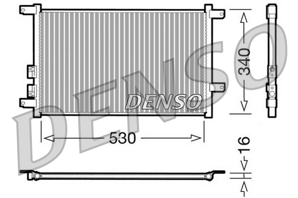 Denso Airco condensor DCN01011