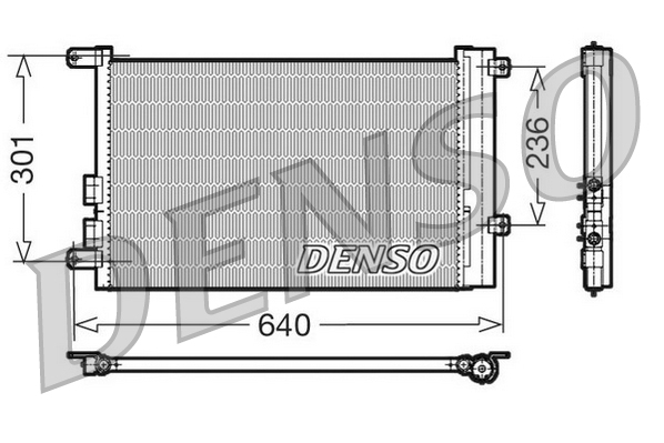 Denso Airco condensor DCN01016