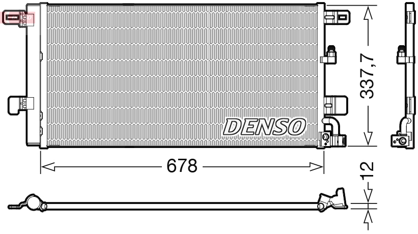 Denso Airco condensor DCN02001