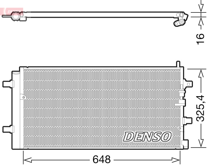 Denso Airco condensor DCN02002