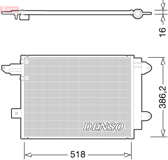 Denso Airco condensor DCN02005