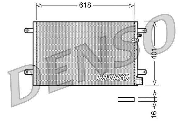 Denso Airco condensor DCN02006