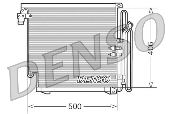 Denso Airco condensor DCN02010