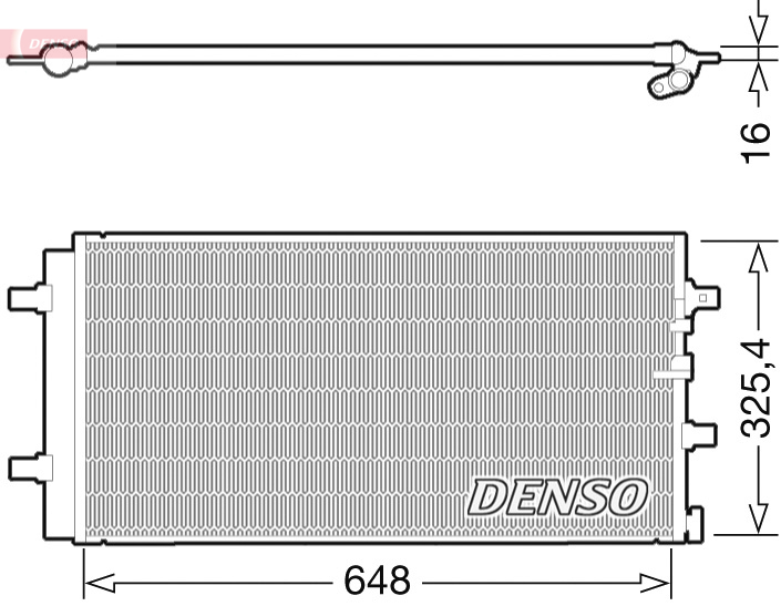 Denso Airco condensor DCN02021