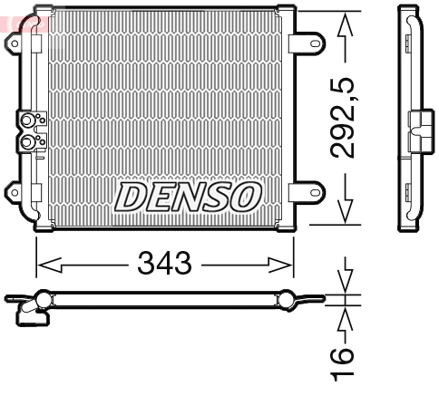 Denso Airco condensor DCN02032