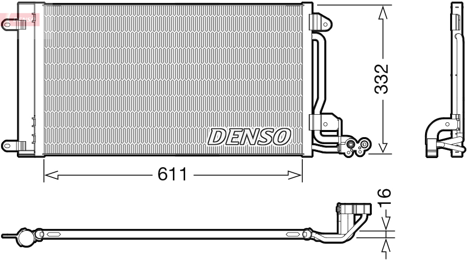 Denso Airco condensor DCN02034