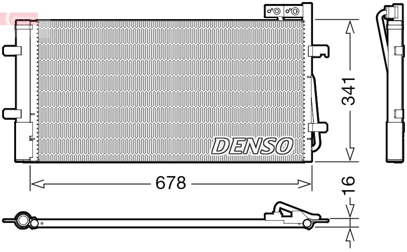 Denso Airco condensor DCN02035