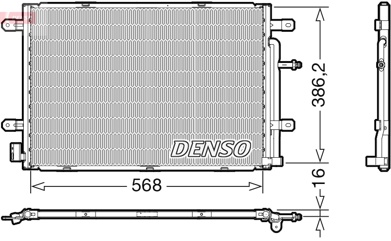 Denso Airco condensor DCN02039