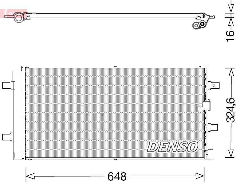 Denso Airco condensor DCN02044