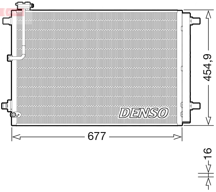 Denso Airco condensor DCN02046