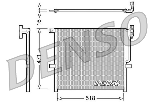 Denso Airco condensor DCN05001