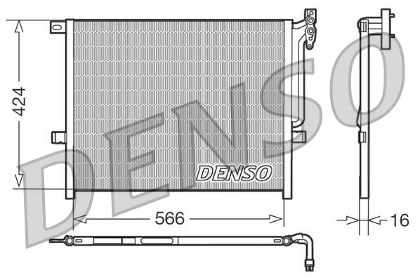 Denso Airco condensor DCN05004