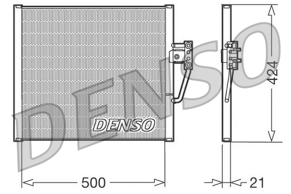 Denso Airco condensor DCN05005