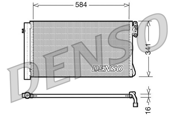 Denso Airco condensor DCN05012