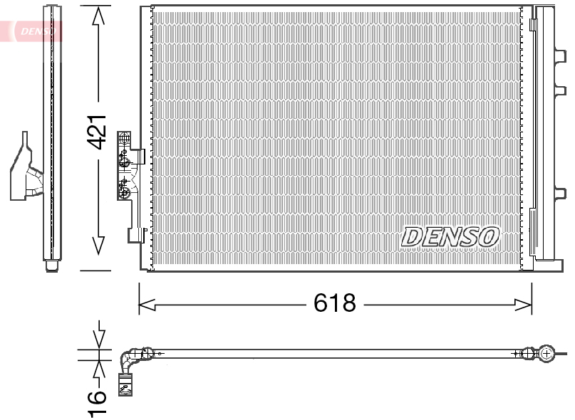 Denso Airco condensor DCN05016