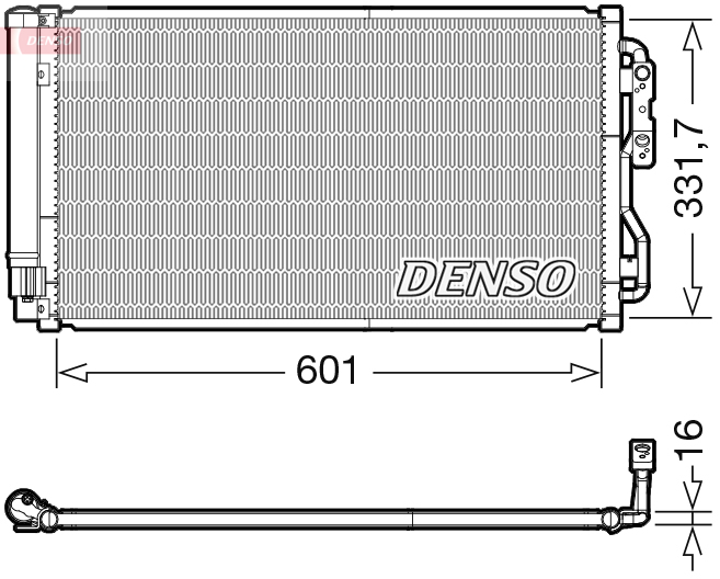 Denso Airco condensor DCN05033