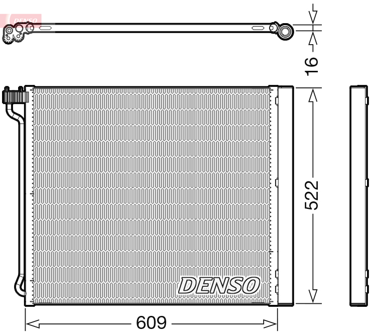 Denso Airco condensor DCN05034