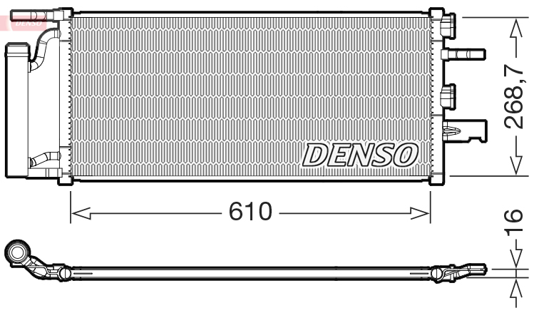 Denso Airco condensor DCN05036