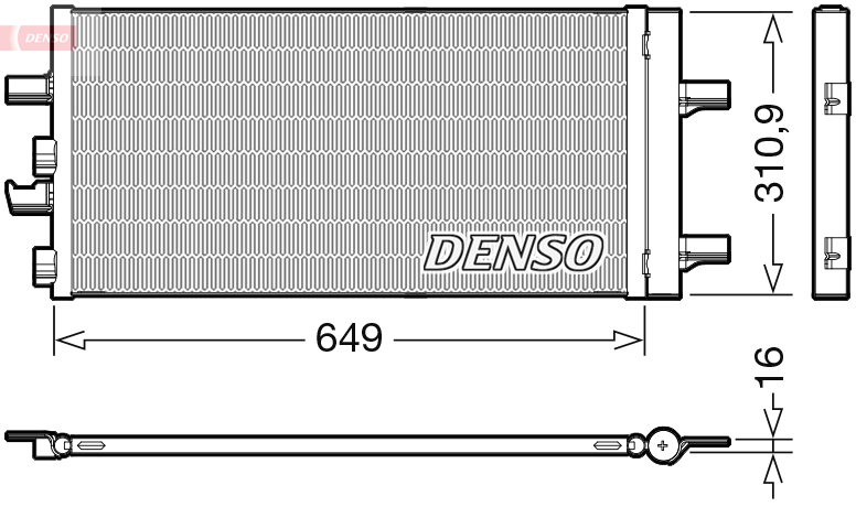 Denso Airco condensor DCN05104