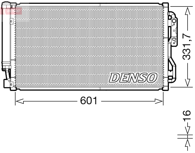Denso Airco condensor DCN05105