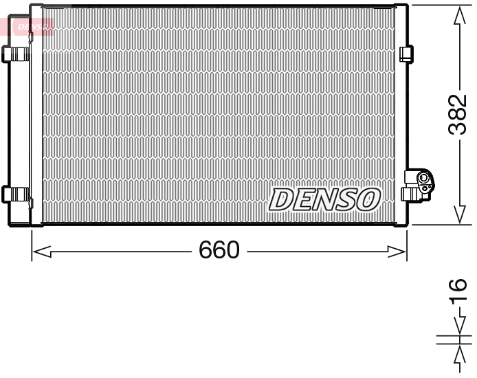 Denso Airco condensor DCN05107