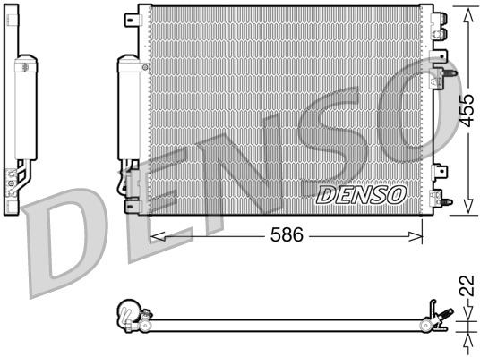 Denso Airco condensor DCN06001