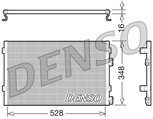 Denso Airco condensor DCN06004