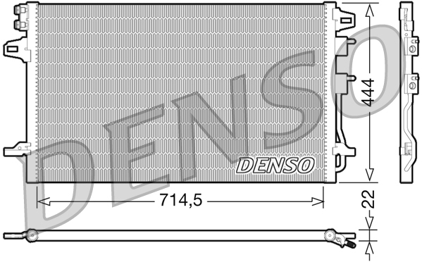 Denso Airco condensor DCN06005