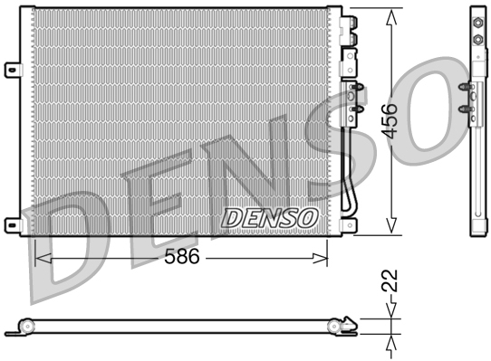 Denso Airco condensor DCN06009