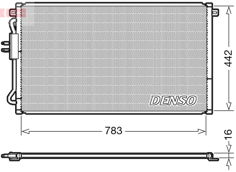 Denso Airco condensor DCN06015